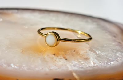 Stainless steel ring goud/zilver