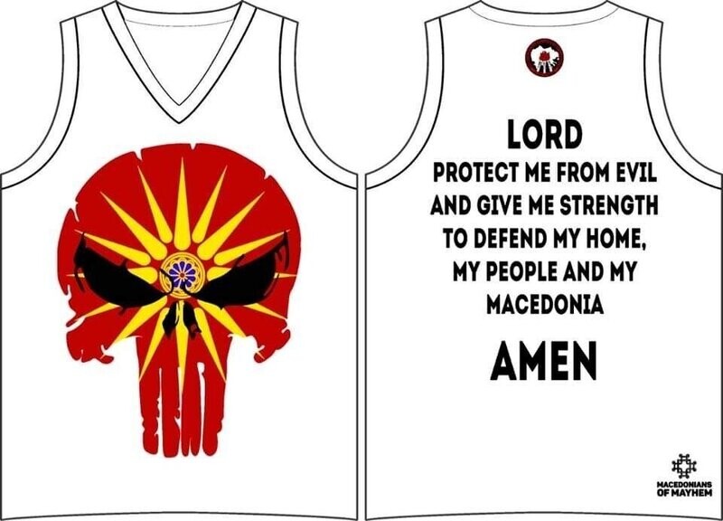 Adult Sleeveless Punisher Top (White)