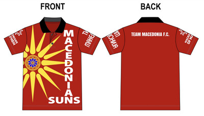 Official AFL Team Macedonia Polo T Shirt 