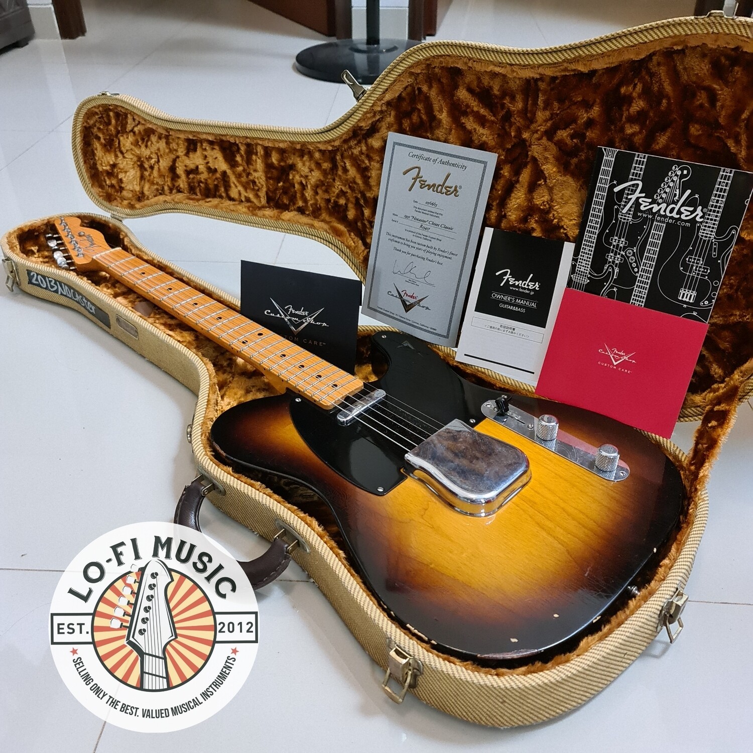 Fender Custom Shop &#39;51 Nocaster Closet Classic Sunburst