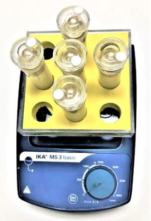 5-MicroRes plus MicroRes accessory kit with 9-hole IKA mini shaker (original version)