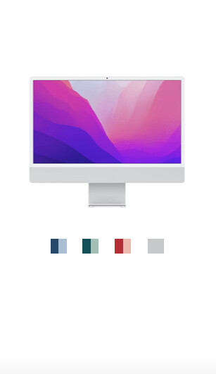 IMAC 24" Chip Apple M4 - CPU 8‑core GPU 8‑core, Archiviazione da 256GB 16GB di memoria unificata