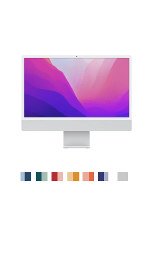 IMAC 24" Chip Apple M4- CPU 10‑core GPU 10‑core Archiviazione da 256GB 16GB di memoria unificata