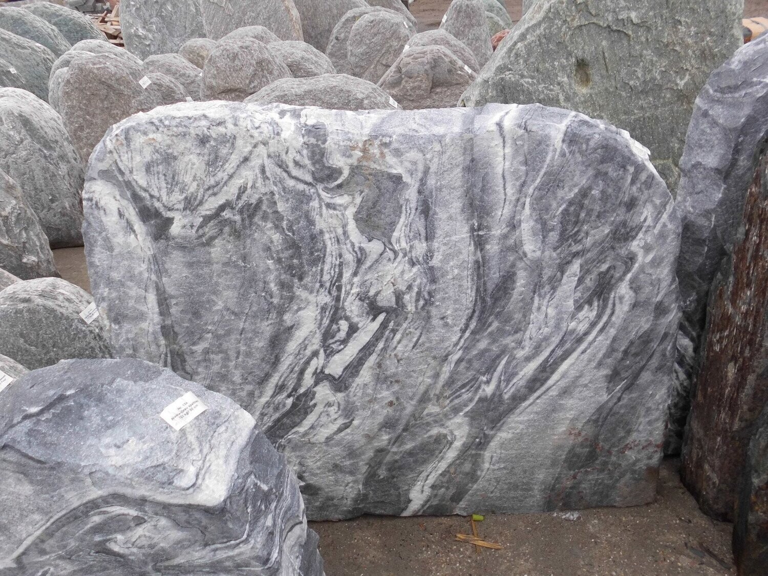 Alaska-Grau-Felsen, spaltrau
