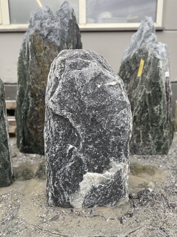 Chiorit-Grau-Felsen, getrommelt Chiorit-Grau-Felsen, getrommelt