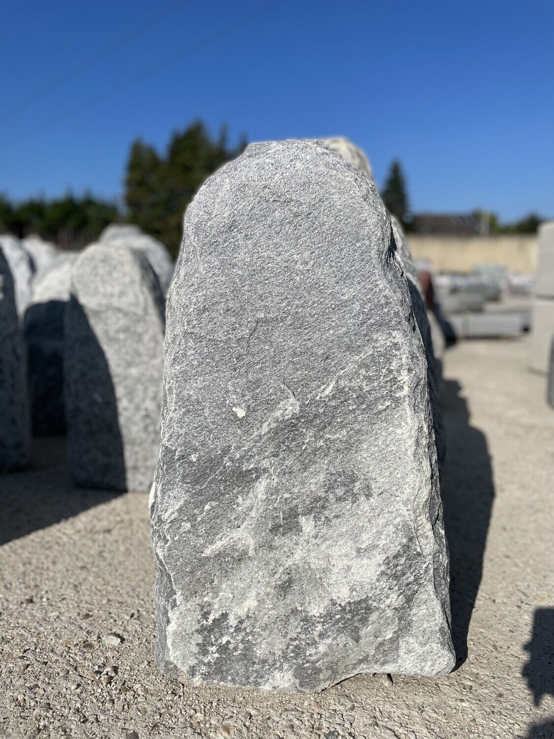 Chiorit-Grau-Felsen, getrommelt