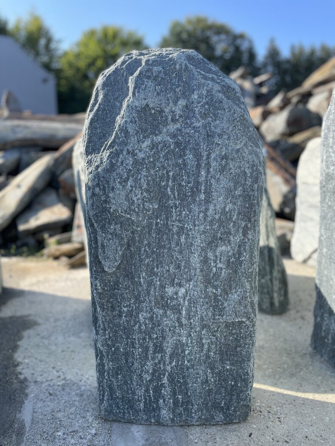 Serpentin-Felsen, getrommelt