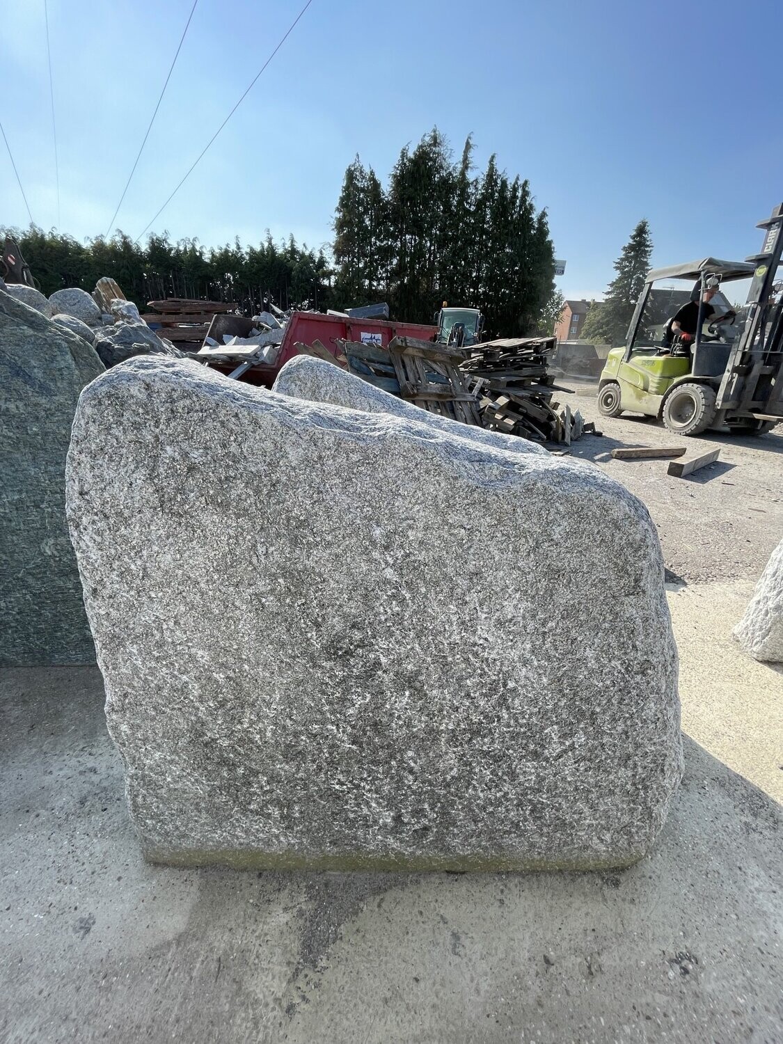 Silber-Gneis-Felsen, getrommelt