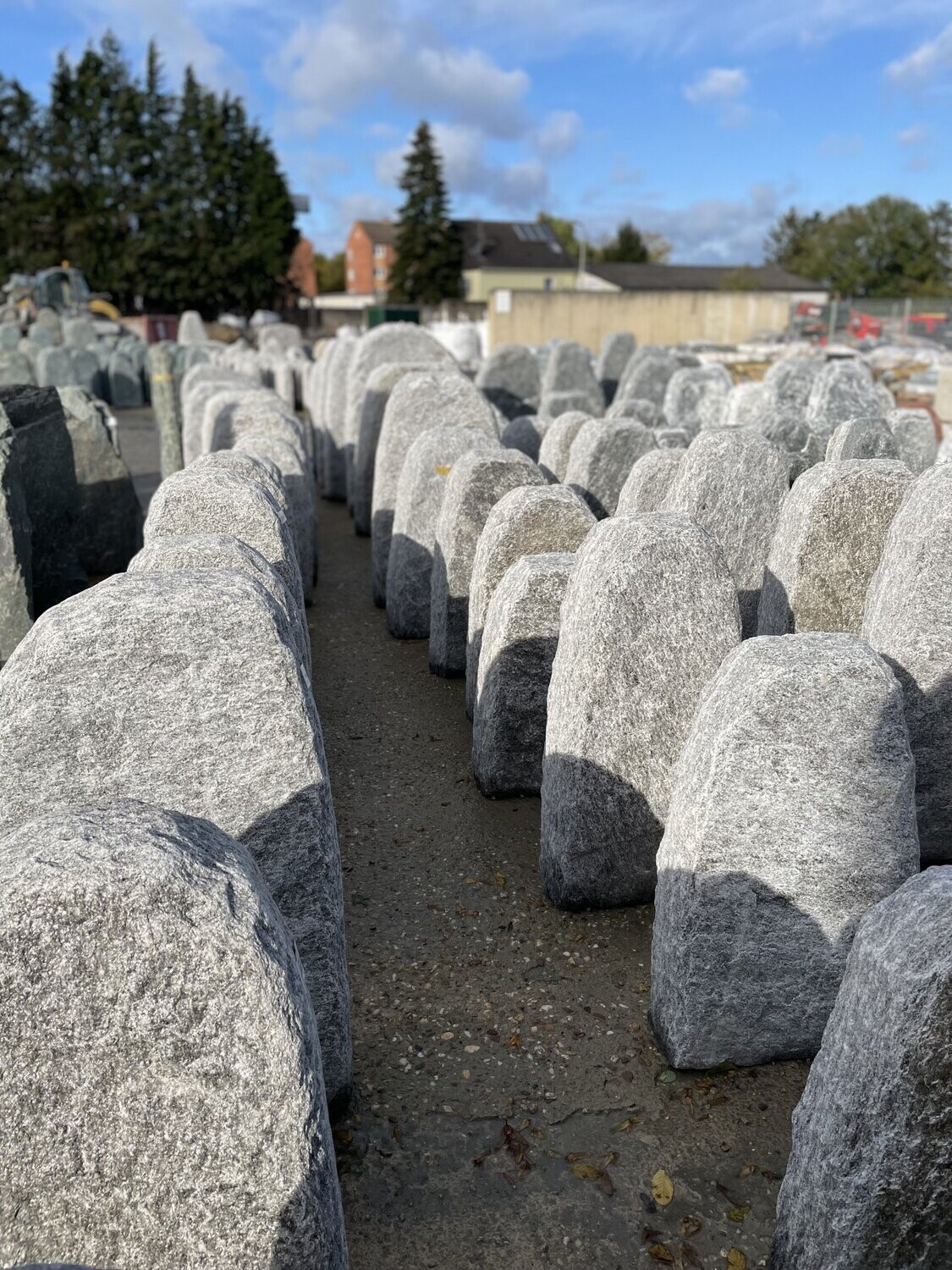 Silber-Gneis-Felsen, getrommelt