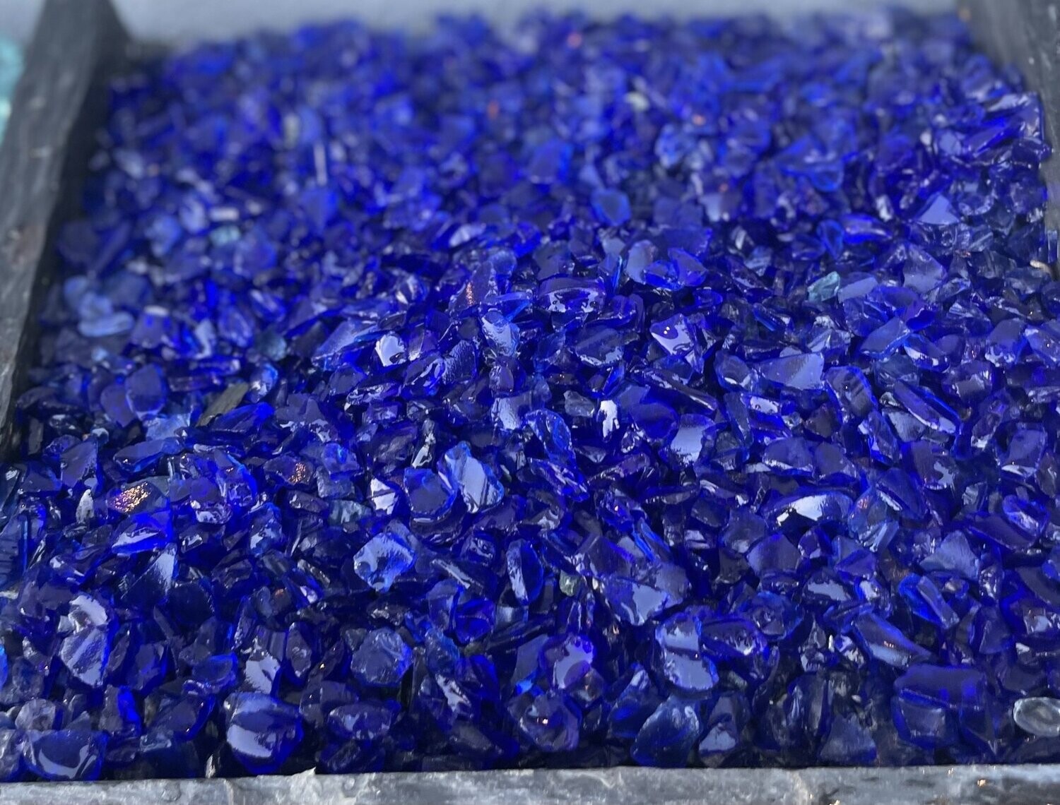 Glassplitt Blau 5/11mm
