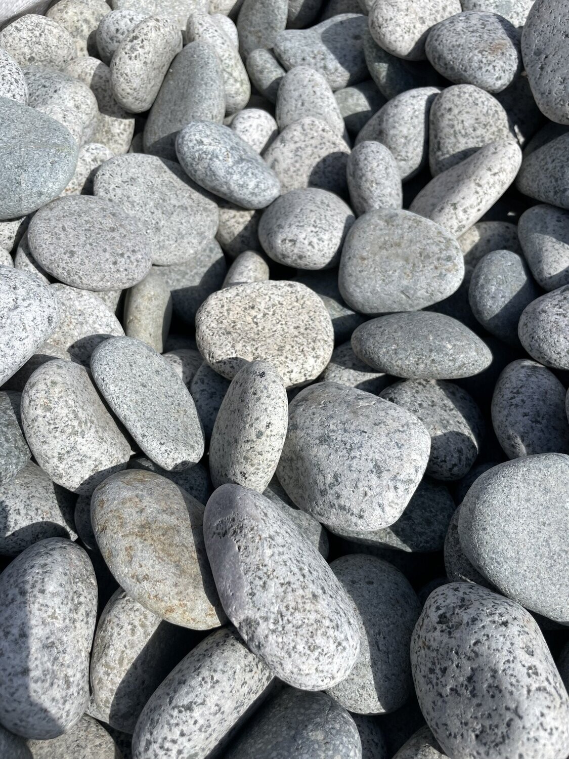 Beach-Pebbles, grau 30/60mm