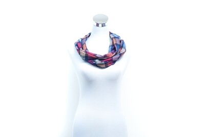 Cotton - Wrinkles Handloom Scarf - Multicoloured Checked