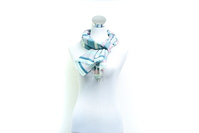 Organza Silk-Cotton Handloom Scarf - Weft Multicolour