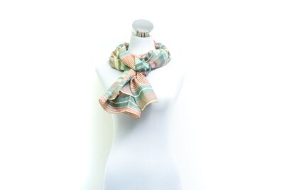 Organza Silk-Cotton Handloom Scarf - Weft Multicolour