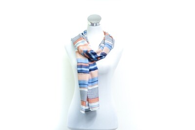 Organza Silk-Cotton Handloom Scarf - Weft Multicolour