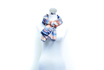 Organza Silk-Cotton Handloom Scarf - Weft Multicolour
