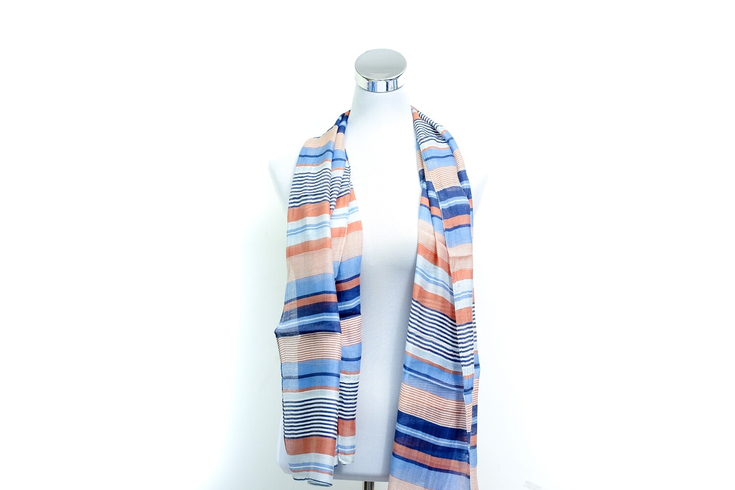 Organza Silk-Cotton Handloom Scarf - Weft Multicolour