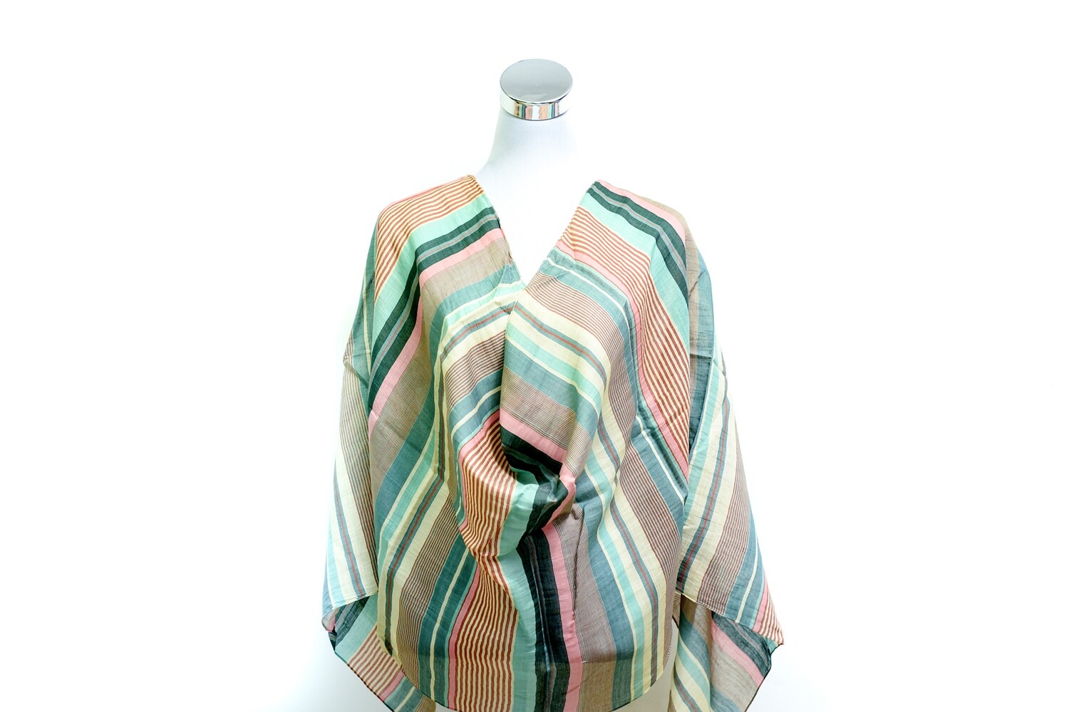 Organza Silk-Cotton Handloom Scarf - Weft Multicolour