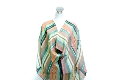 Organza Silk-Cotton Handloom Scarf - Weft Multicolour
