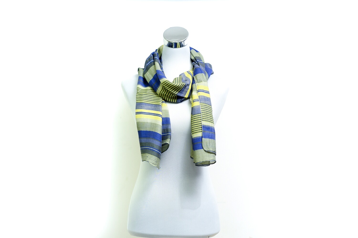 Organza Silk-Cotton Handloom Scarf - Weft Multicolour