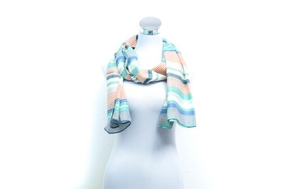 Organza Silk-Cotton Handloom Scarf - Weft Multicolour
