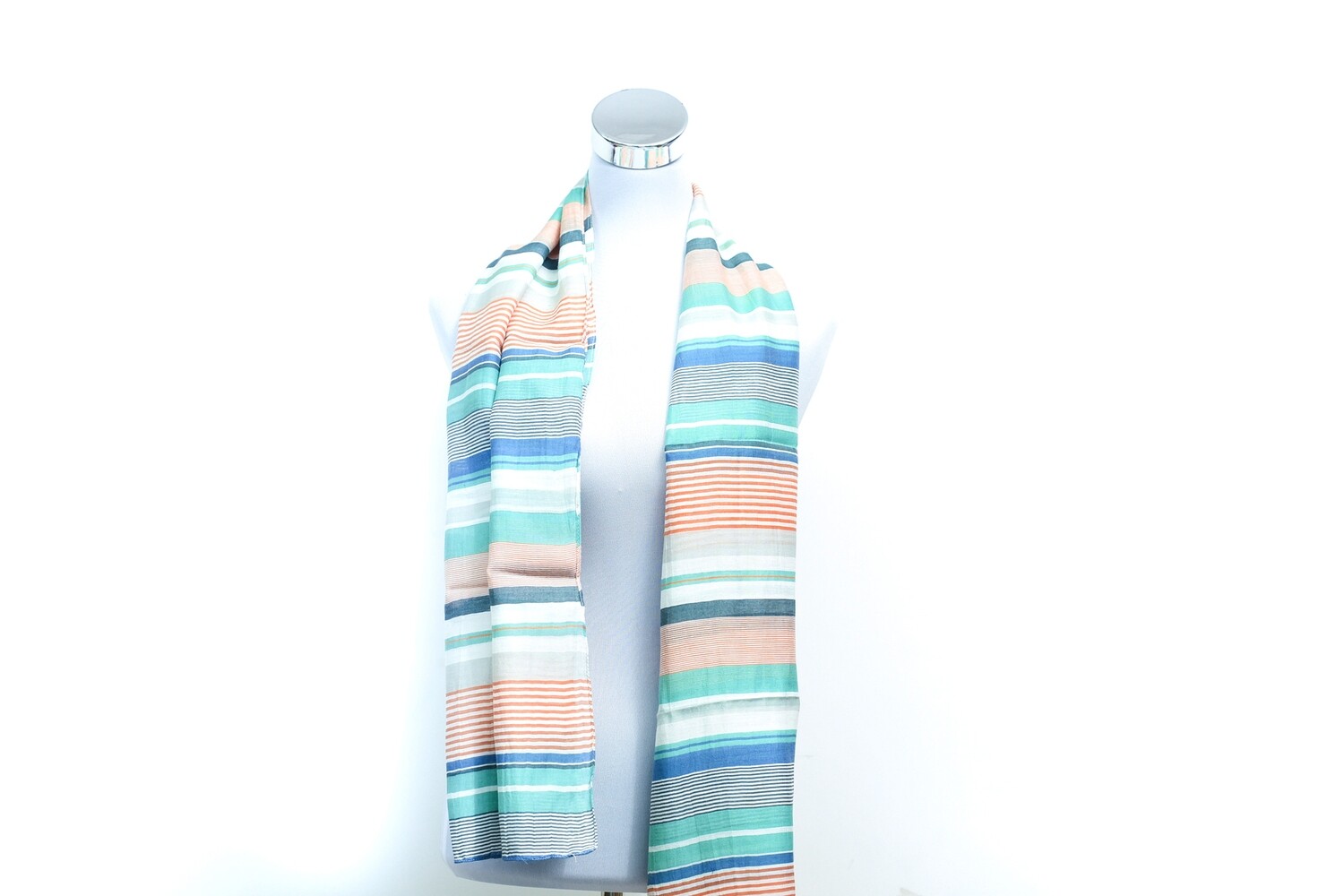 Organza Silk-Cotton Handloom Scarf - Weft Multicolour
