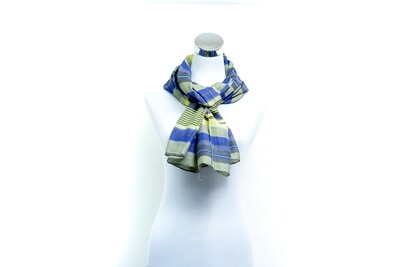 Organza Silk-Cotton Handloom Scarf - Weft Multicolour
