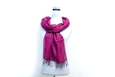 Cotton Handloom Scarf - Jazzberry Jam / Purple