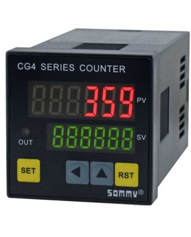Contatore incrementale Conta pezzi elettronico 6 cifre 24 VDC/AC contapezzi