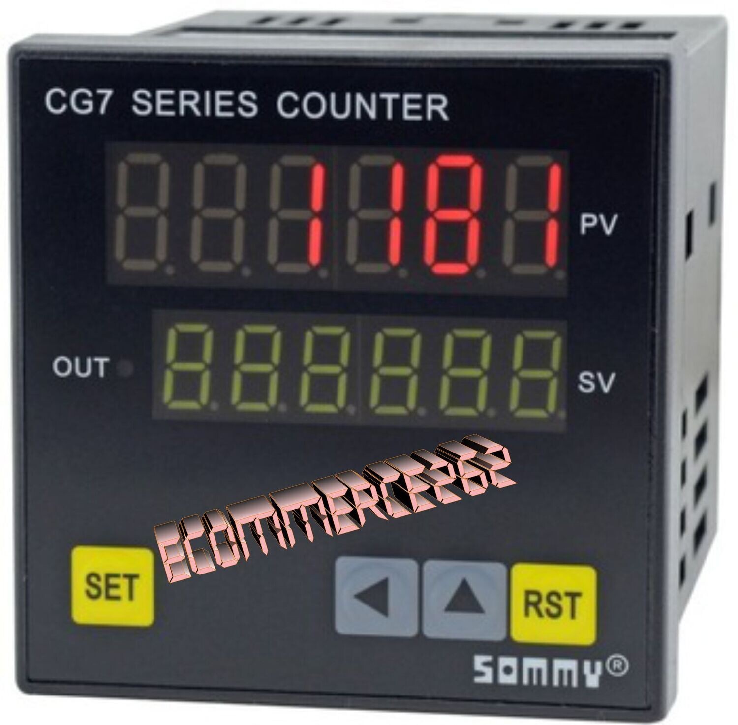 Contatore incrementale Conta pezzi elettronico 6 cifre 220 V Sommy CG7 contapezzi