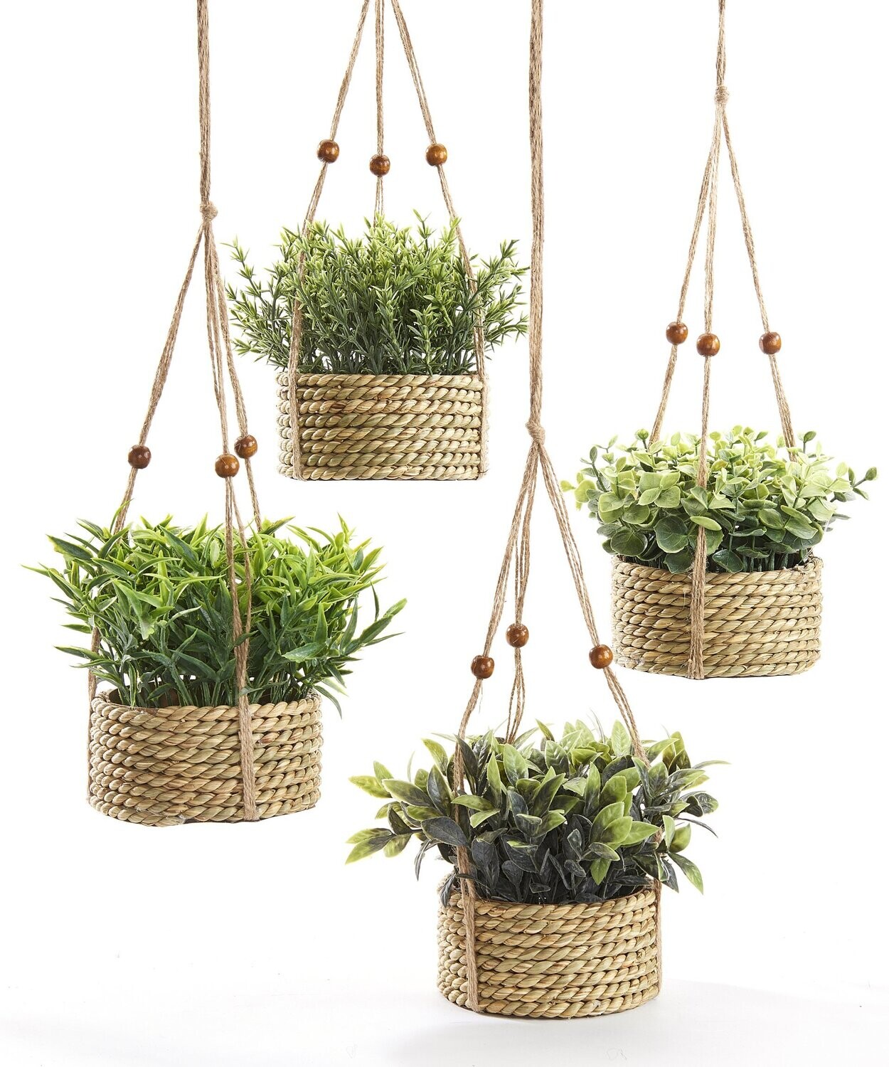 Hanging Life-Like Plant, 4 Assorted