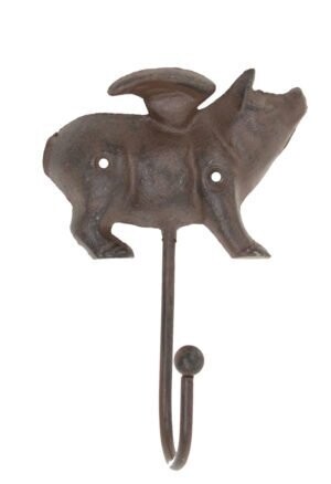 Cast Iron Flying Pig single Hook