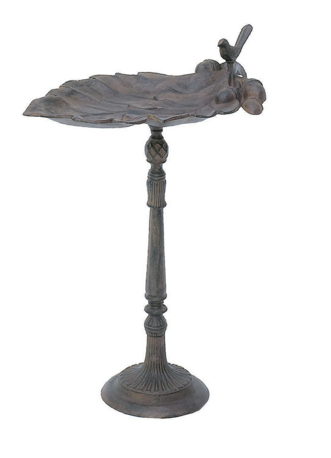 Cast Iron Large Leaves Bird Bath or Bird Feeder