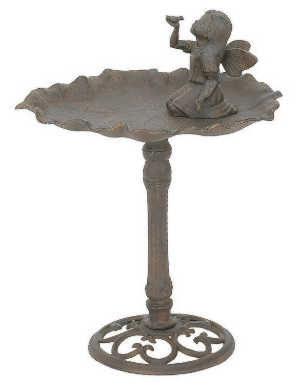 Cast Iron Fairy Bird Bath or Bird Feeder