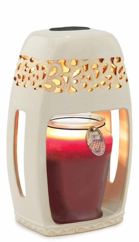 Ceramic Candle Warmer Lantern - Sandstone
