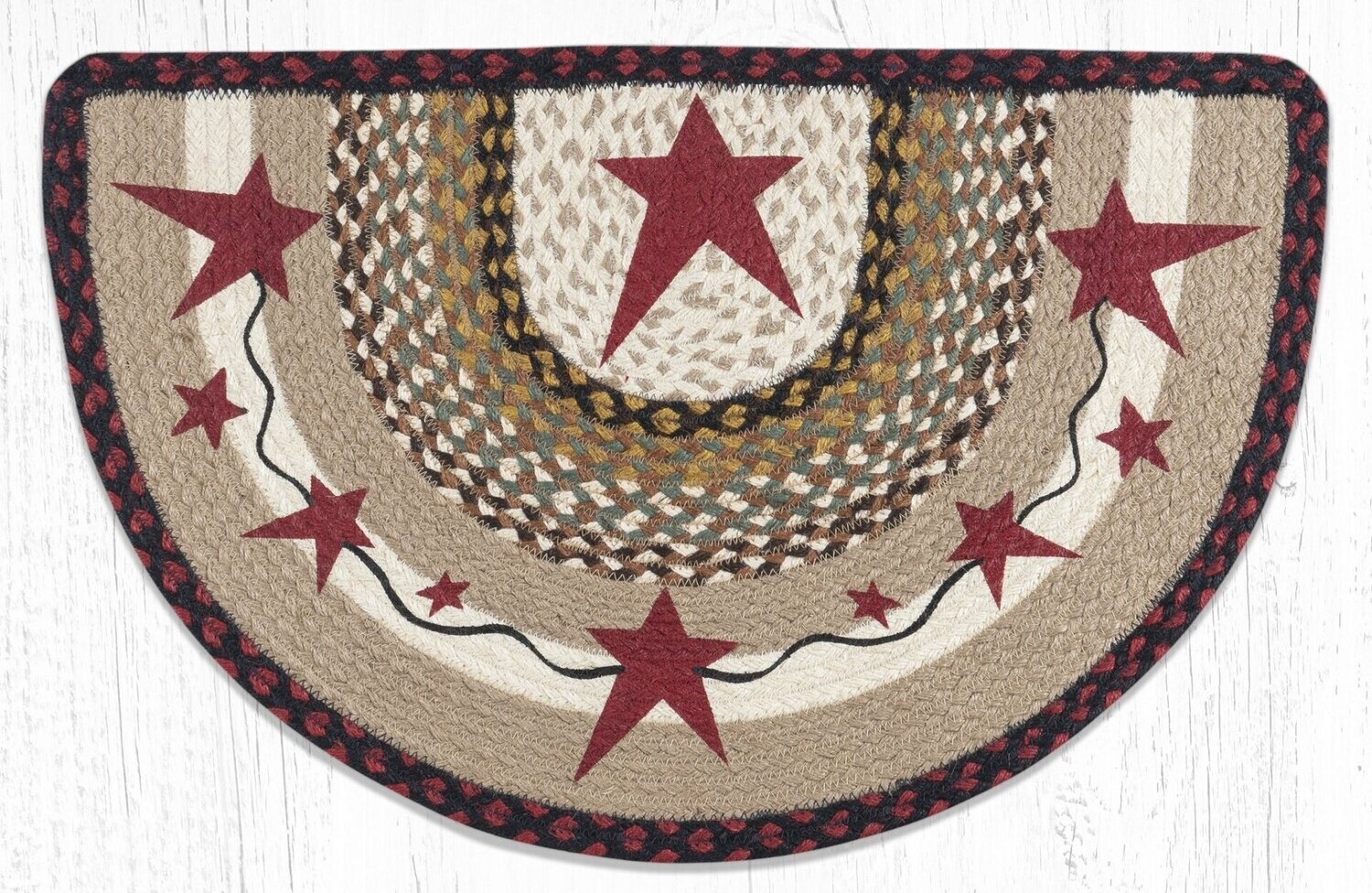 Primitive Stars Burgundy Slice Rug