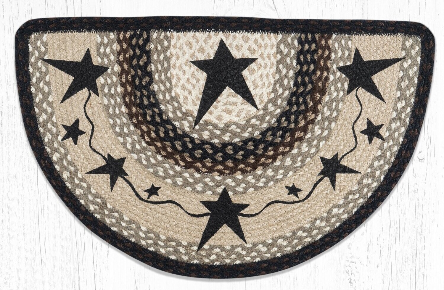 Primitive Black Stars Slice Rug