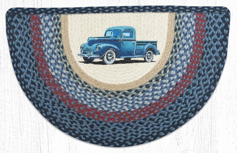 Blue Truck Slice Rug