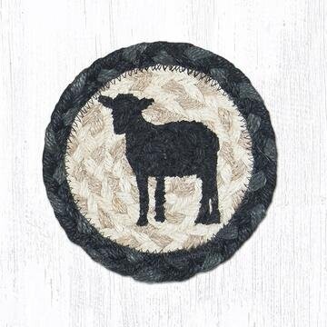 7" Round Lamb Sheep Silhouette