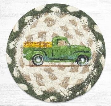 7" Round Green Truck