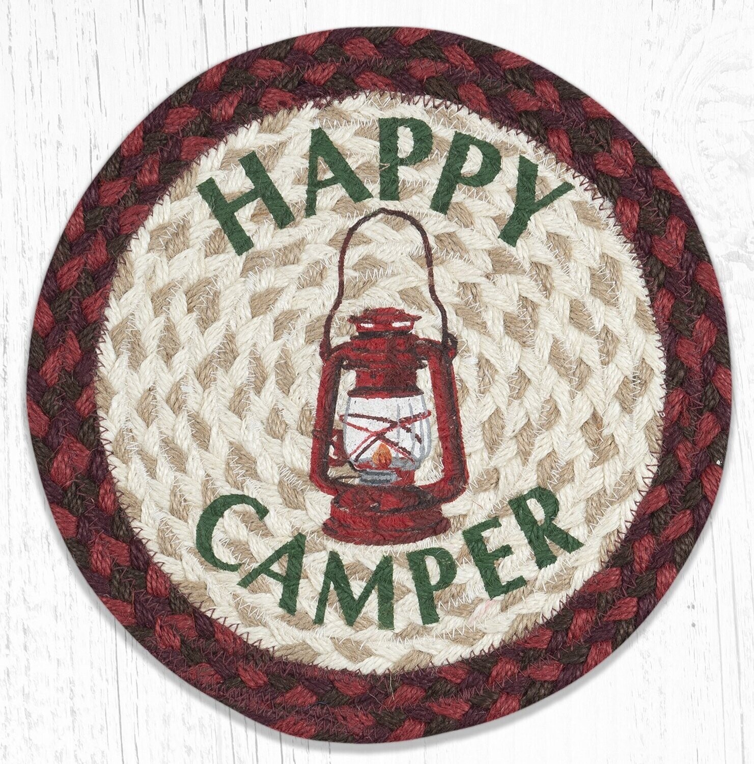 10" Round Trivet - Happy Camper