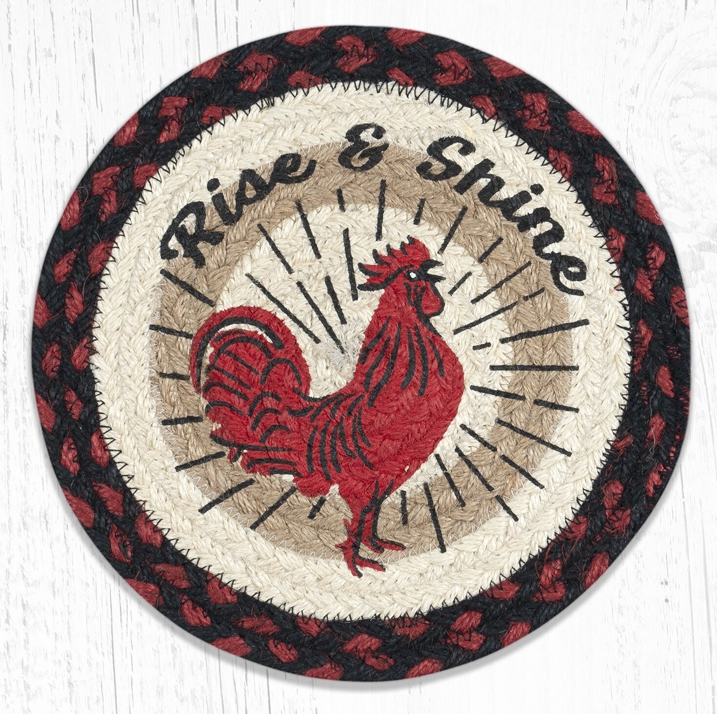 10" Round Trivet - Rise & Shine Rooster
