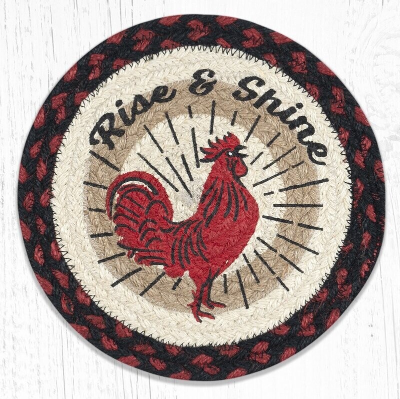10" Round Trivet - Rise & Shine Rooster