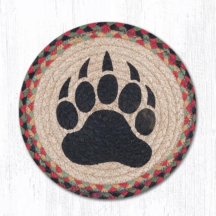 10" Round Trivet - Bear Paw