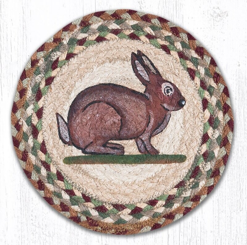 10" Round Trivet - Vintage Rabbit