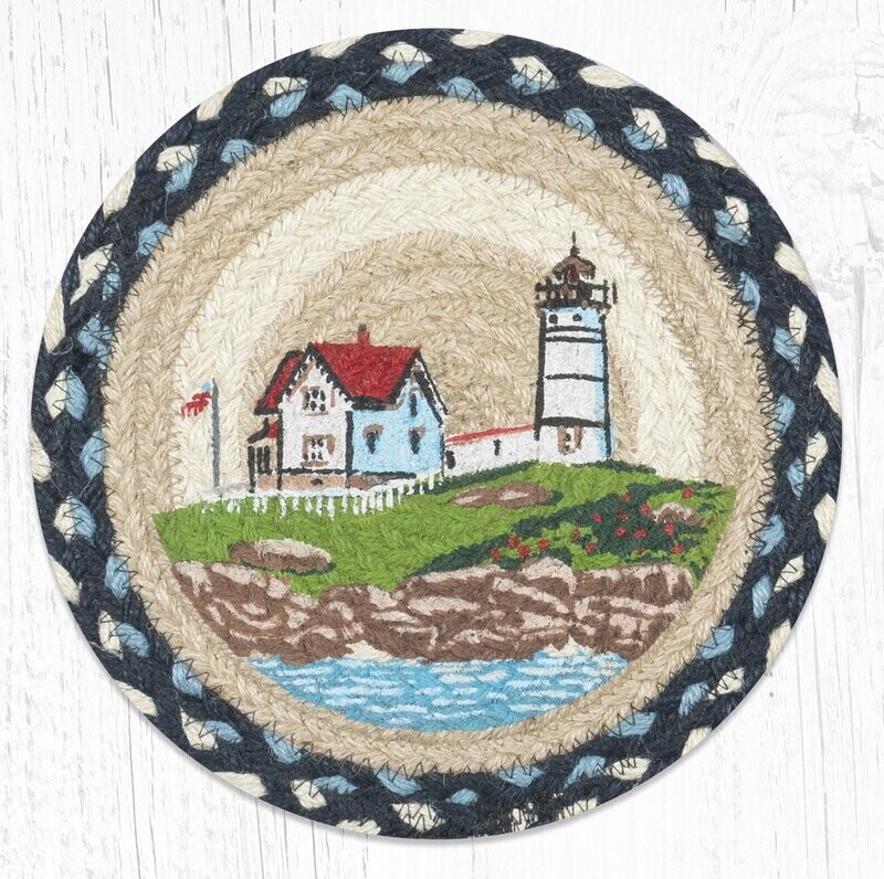 10" Round Trivet - Nubble Lighthouse