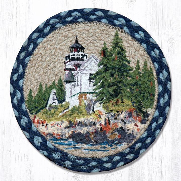 10" Round Trivet - Bass Harbor Lighthouse