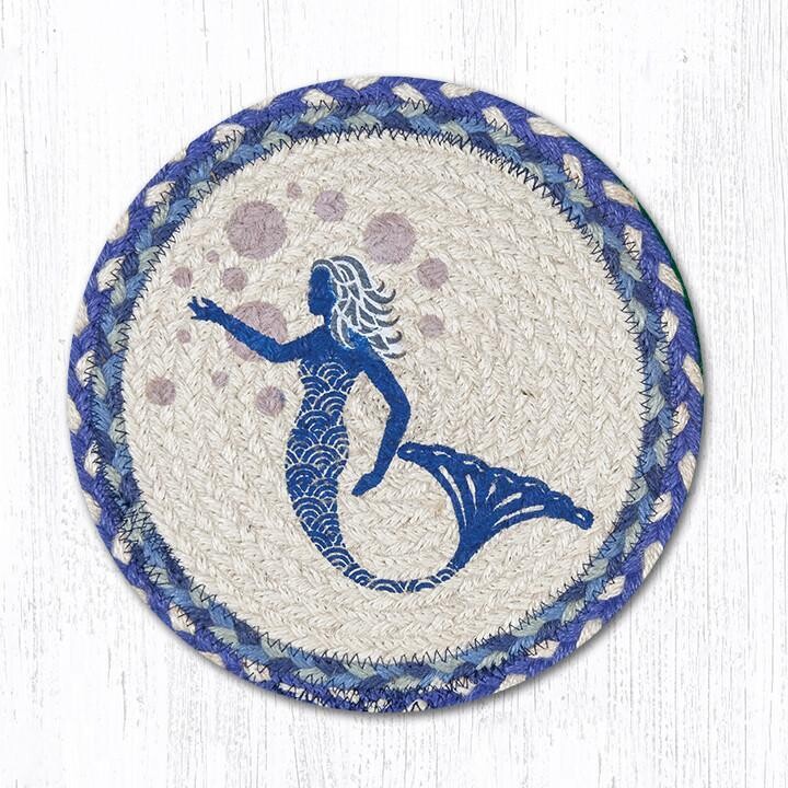 10" Round Trivet - Blue Mermaid