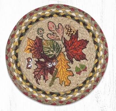 10" Round Trivet - Autumn Leaves