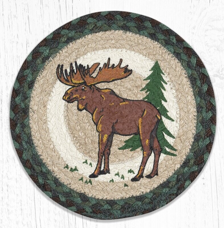 10" Round Trivet - Highland Moose